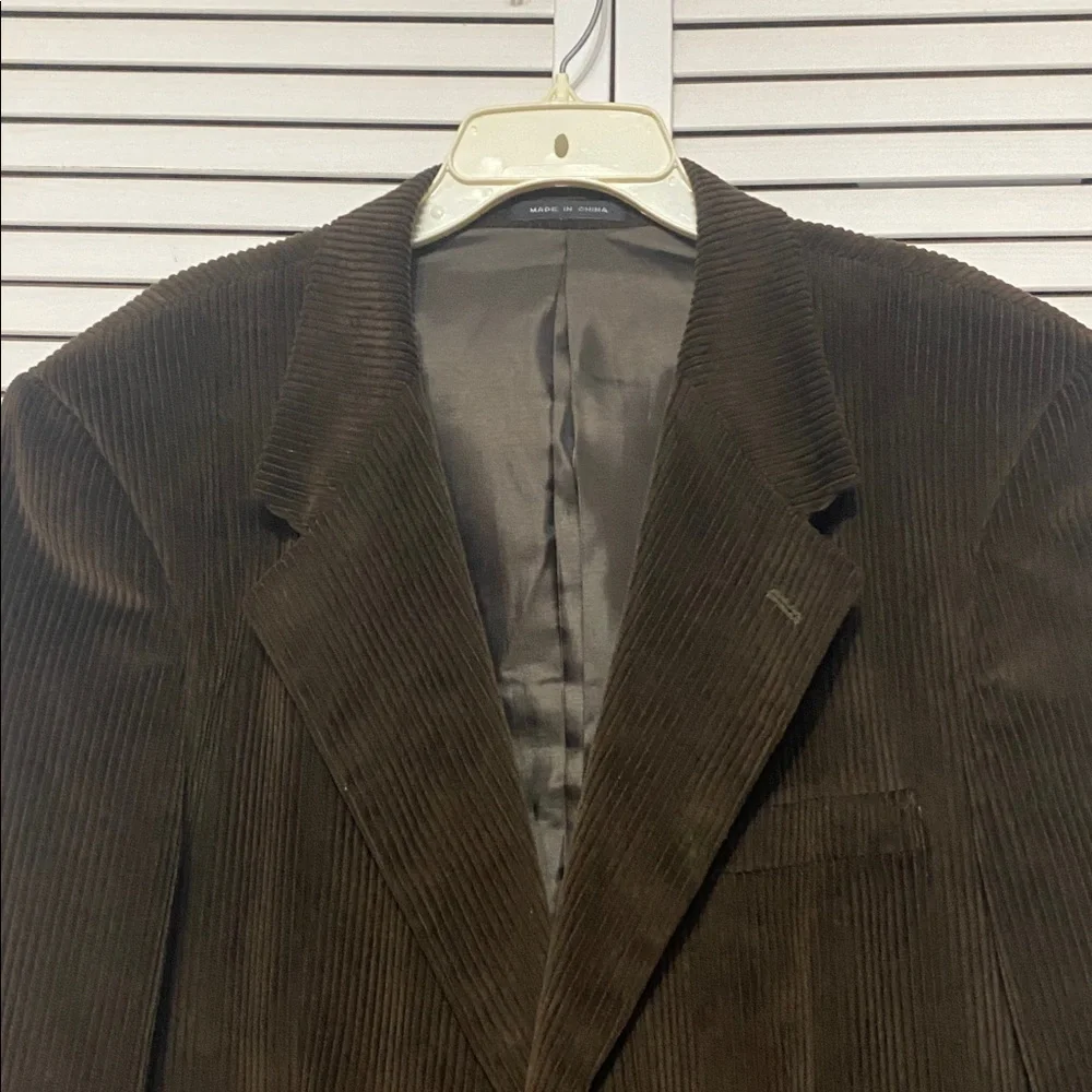 Metropolitan Man Brown Corduroy Blazer Size 36 L